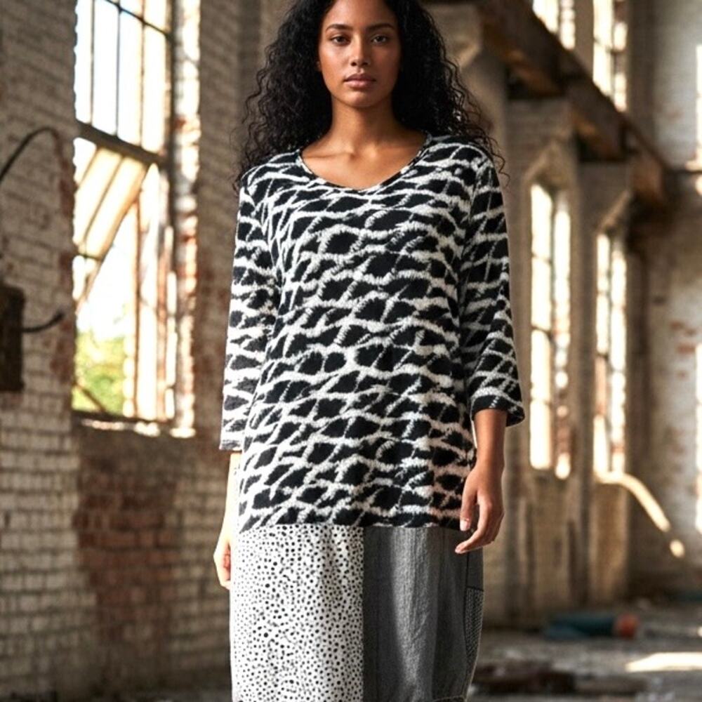 A Vintage Past With A Funky Future Emily Kniesly Dress/Tunic Mixed Media XL